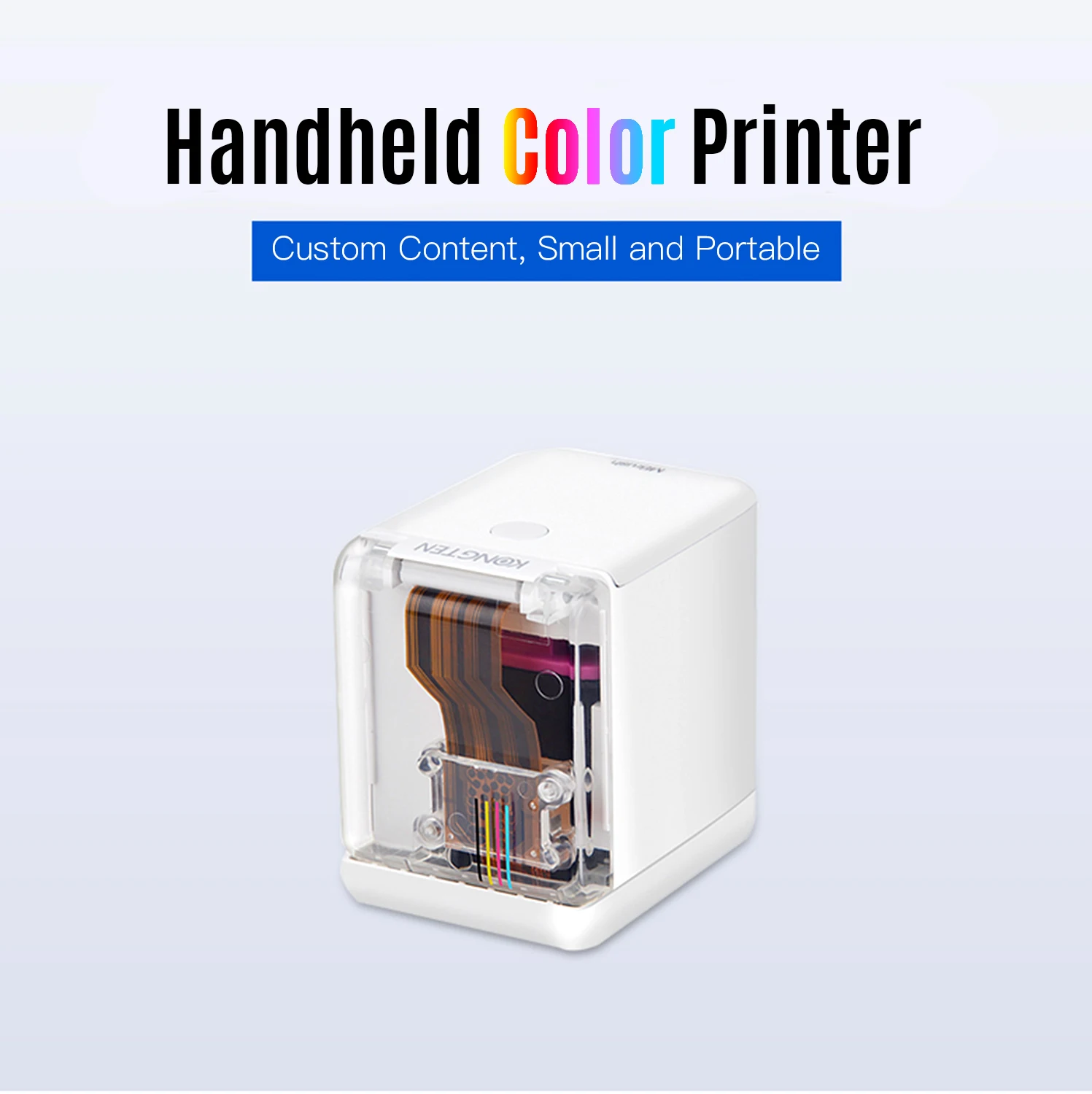 Ручной принтер MBR Портативный мини-струйный принтер Цветной принтер штрих-кодов 1200 точек на дюйм с чернильным картриджем ПРИЛОЖЕНИЕ для индивидуального текста
