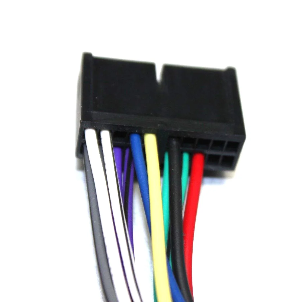 Соединитель жгута проводов AtoCoto, адаптер для автомобильного CD-DVD-радио Jensen Parrot, аудио-стерео, Стандартный 20-контактный Штекерный кабель стандарта ISO