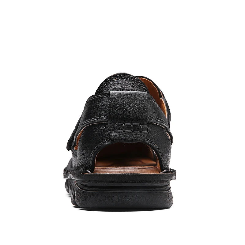 Удобные мужские сандалии ручной работы из мягкой летней мужской обуви из натуральной кожи, повседневная пляжная обувь в стиле ретро, размер 6,5-11,5
