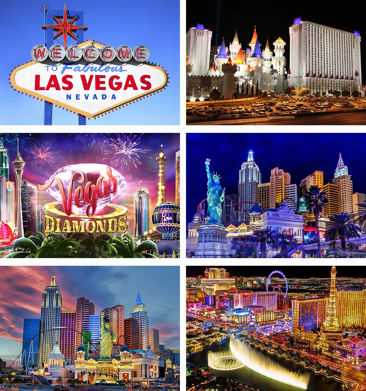 Фон для фотосъемки в знаменитом городе Лас-Вегас, Сказочные фоновые фотографии на тему казино, Костюмированный приветственный баннер города